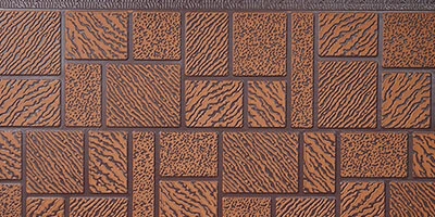 Light brown sand + tile red