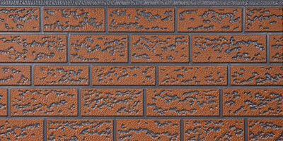 Ancient Wall Gray + Orange
