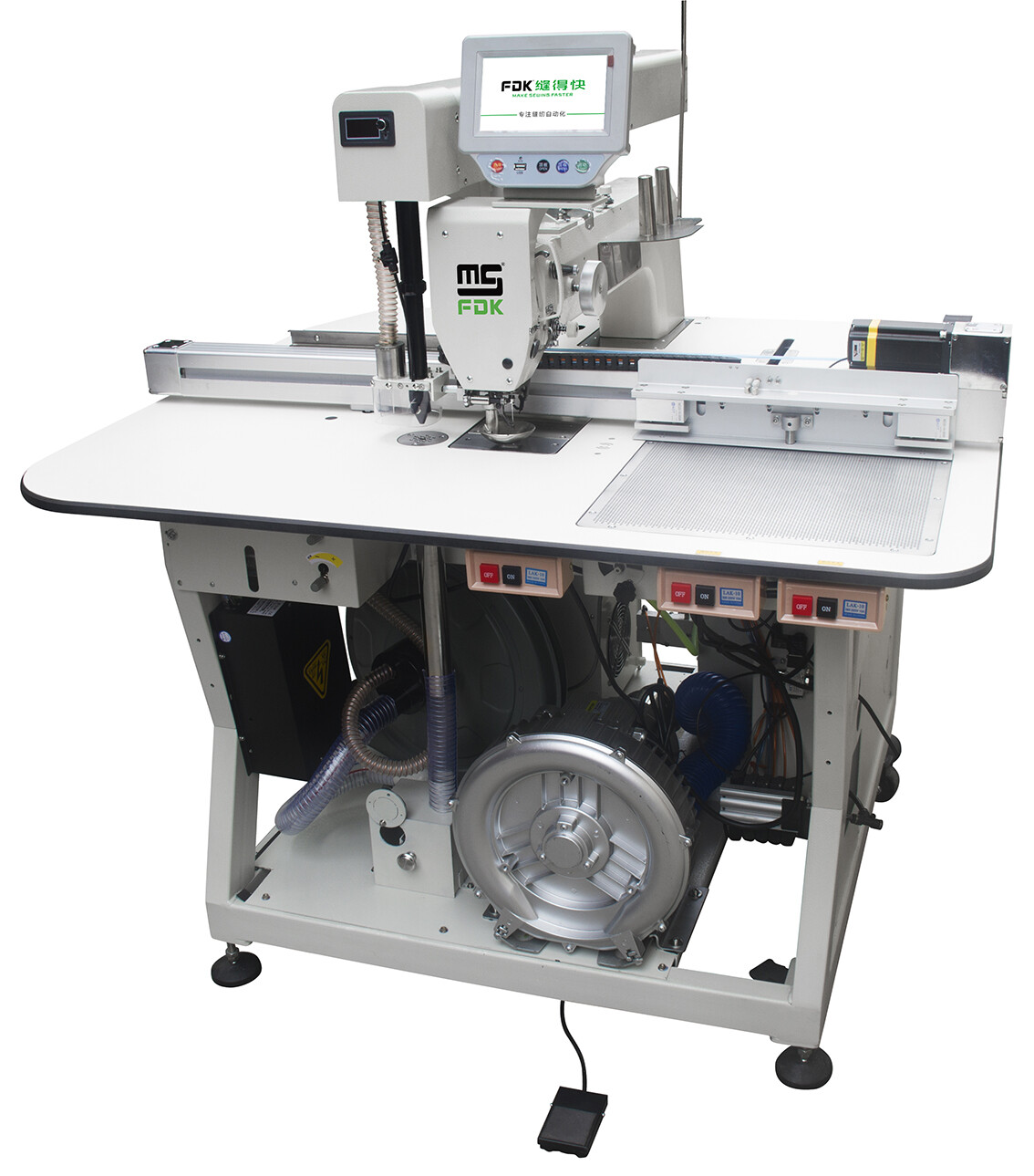 MS-12M.LST INTELLIGENT INLINE COMPACT SEWING LASER TEMPLATE MACHINE (TOP) 