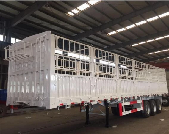 SHACMAN 3 Axles Stake Fence Cargo Trailer