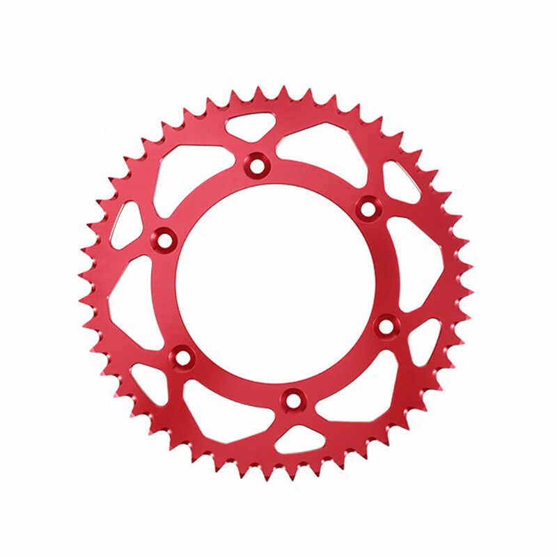 Pignon en alliage d'aluminium 7075T6 de couleur personnalisée pour roues de moto