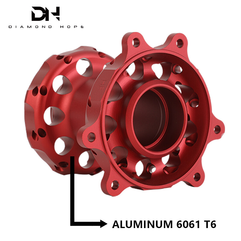 Nouveau style de moyeux en aluminium pour motos personnalisées supermotor