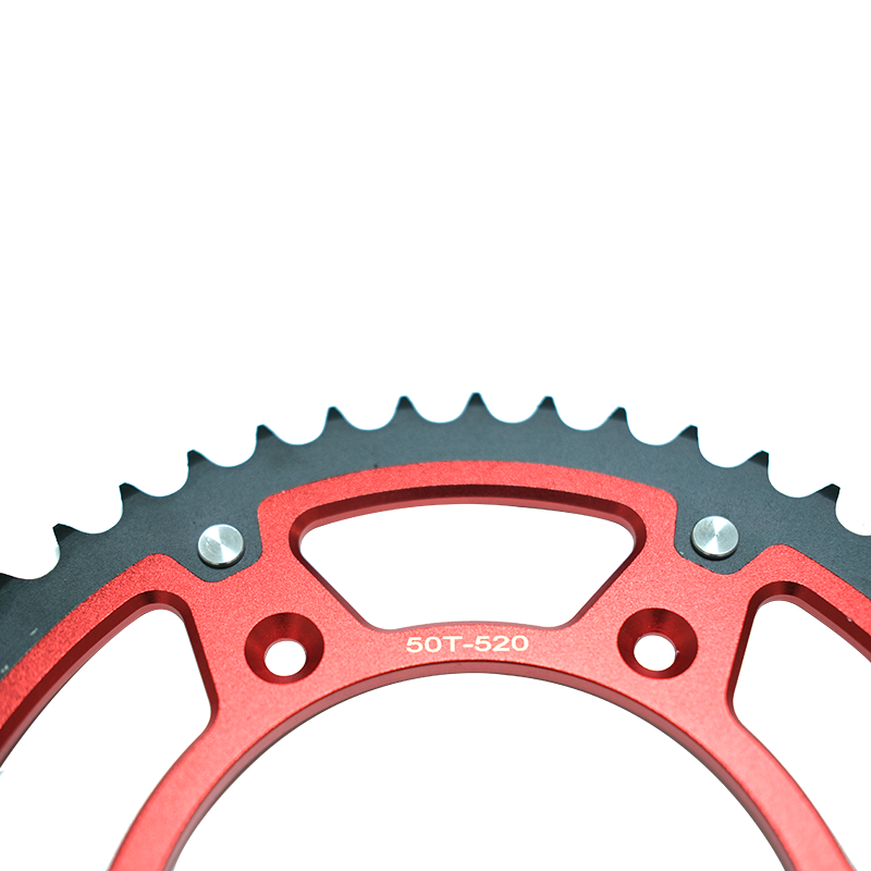 Pignon de roue de moto CNC en alliage d'aluminium 7075T6