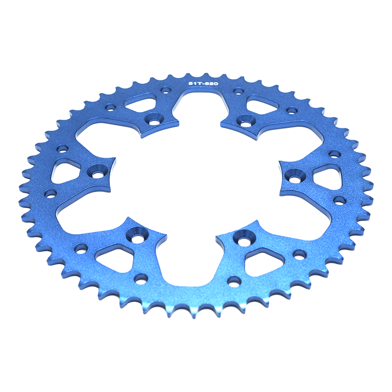 Pignon en alliage d'aluminium pour roue de moto CNC de haute qualité