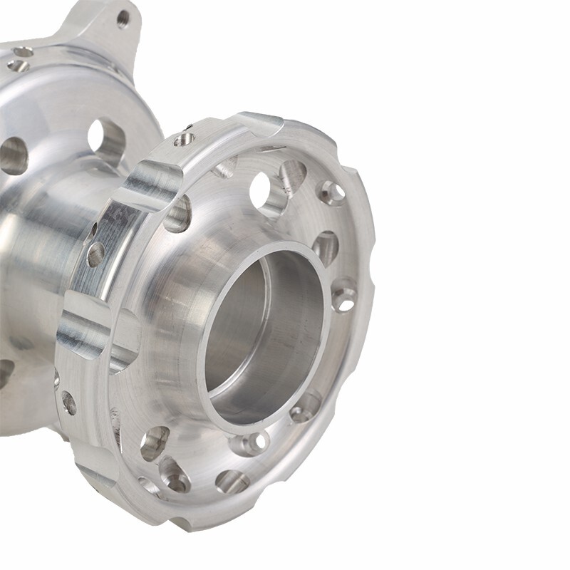 Mozzo lavorato a CNC in lega di alluminio nero mozzo ruota moto