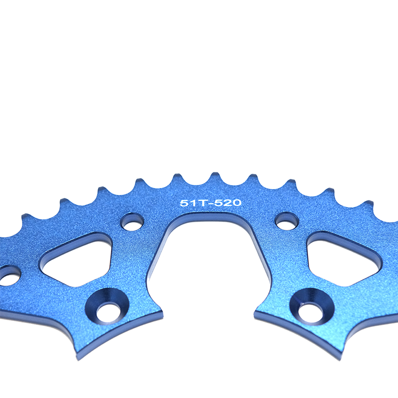 Piñón de aleación de aluminio para rueda de motocicleta CNC de alta calidad