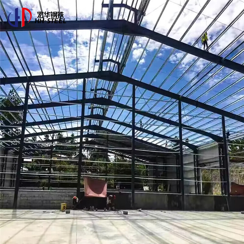 Design and installation of steel structure workshops, durable steel structure workshops with excellent performance