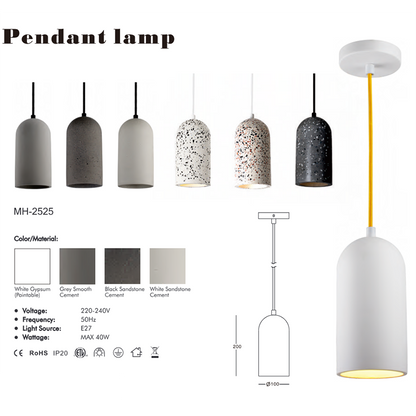 MH-2525 Concrete Pendant Light