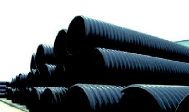 HDPE steel band corrugated pipe