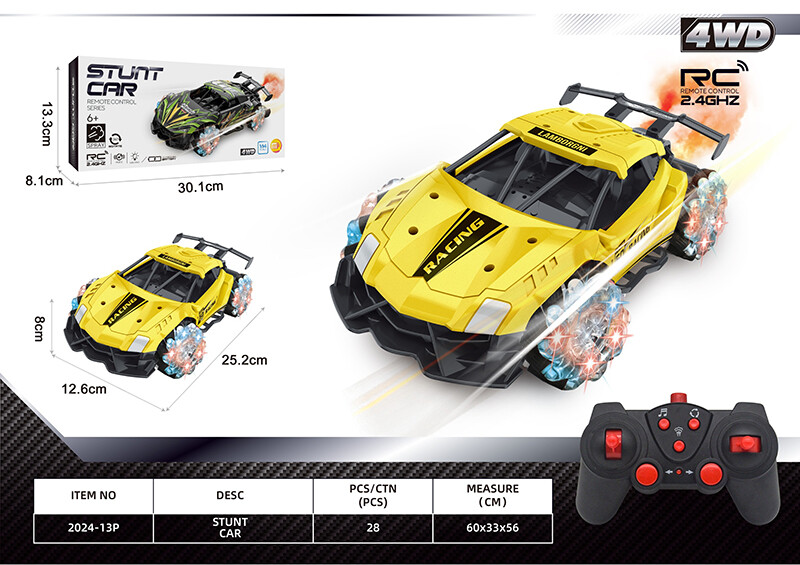 Remote control stunt car