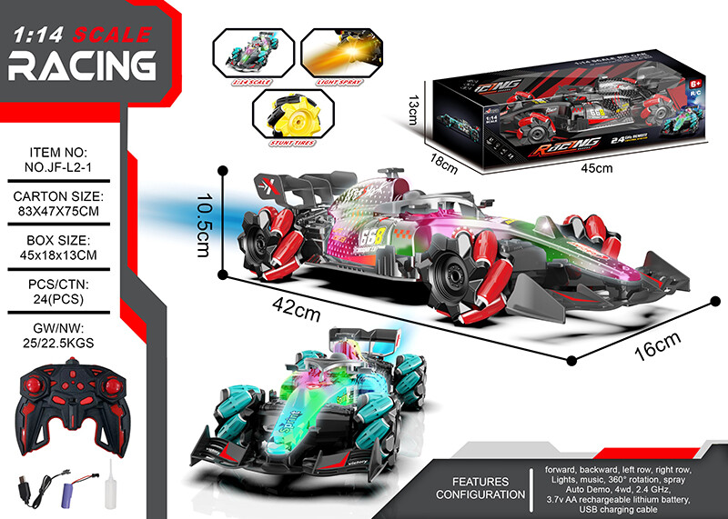 Remote control stunt car