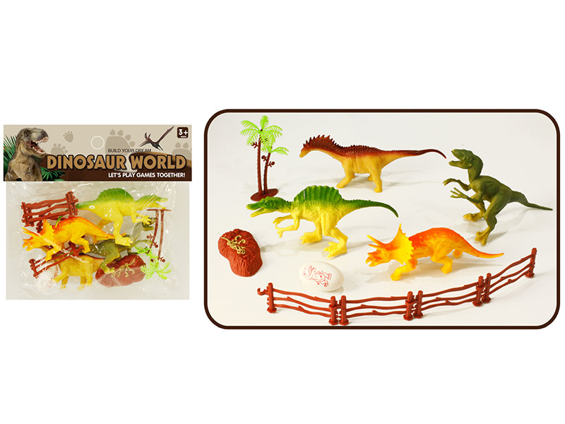 High imitation solid PVC dinosaur combination 2168798