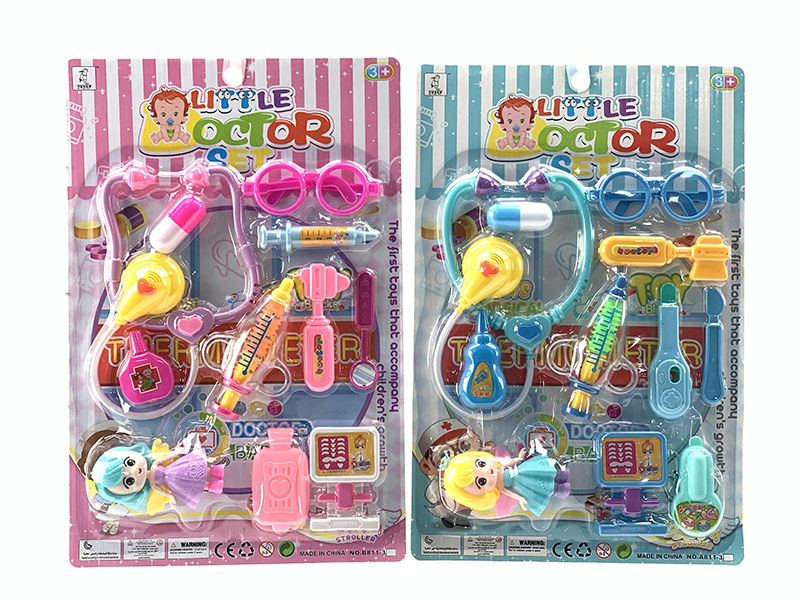 BB whistle syringe DOCTOR PLAY SET card board (men and women mixed) 2946020