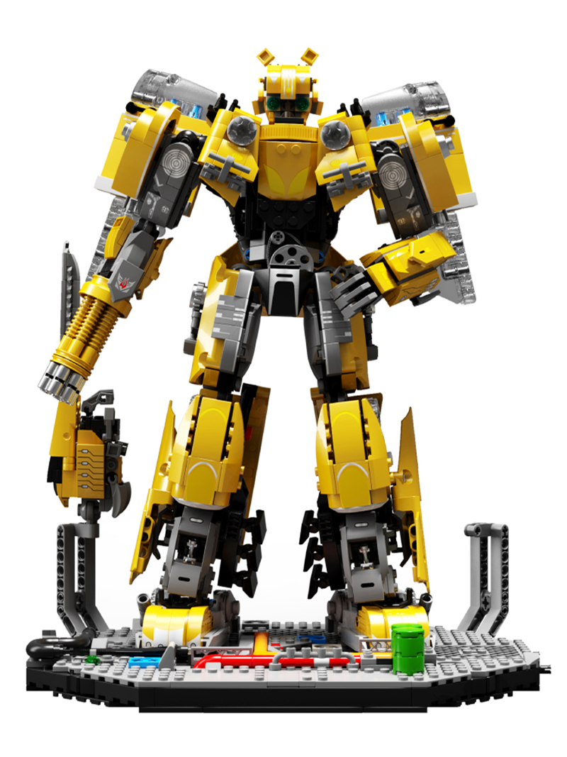 Large Mech Bumblebee Puzzle Small Particle Building Blocks 4062455