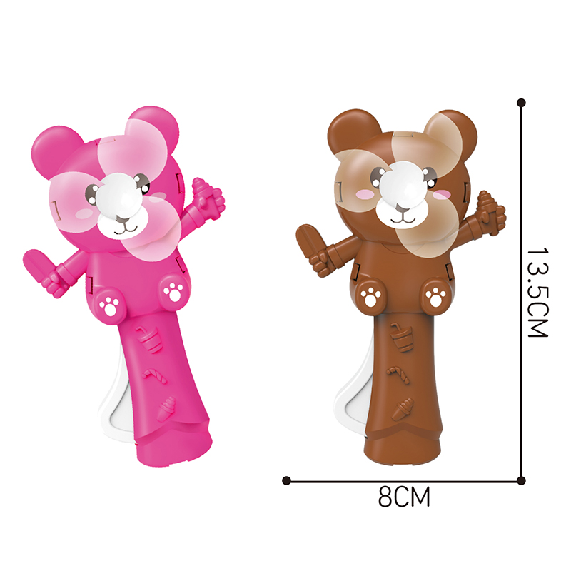 Cartoon bear hand pressure fan 4443636