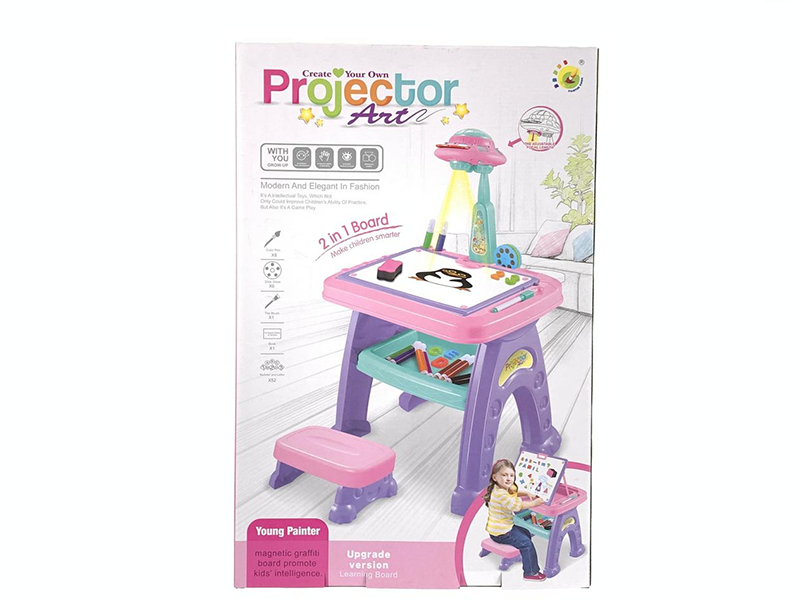 Projection Painting Learning Table (Blue) No Battery Included 1802003