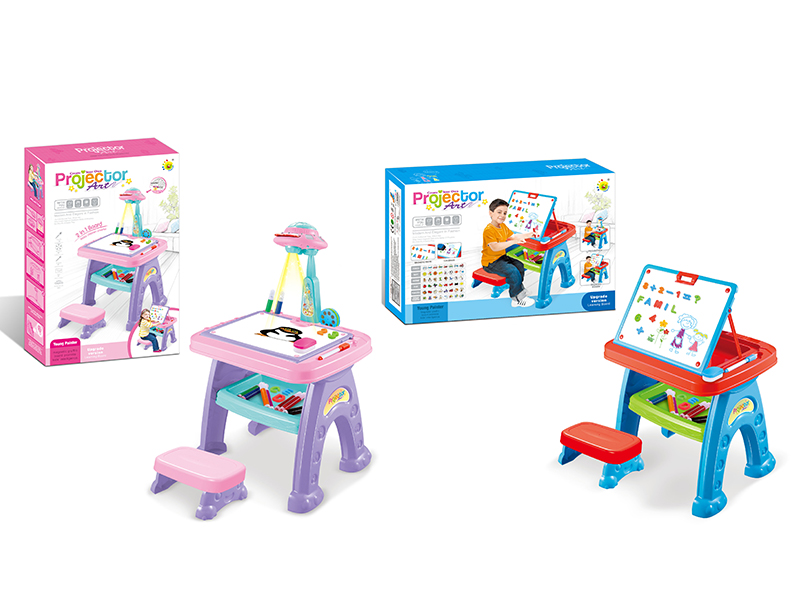 Projection Painting Learning Table (Blue) No Battery Included 1802003