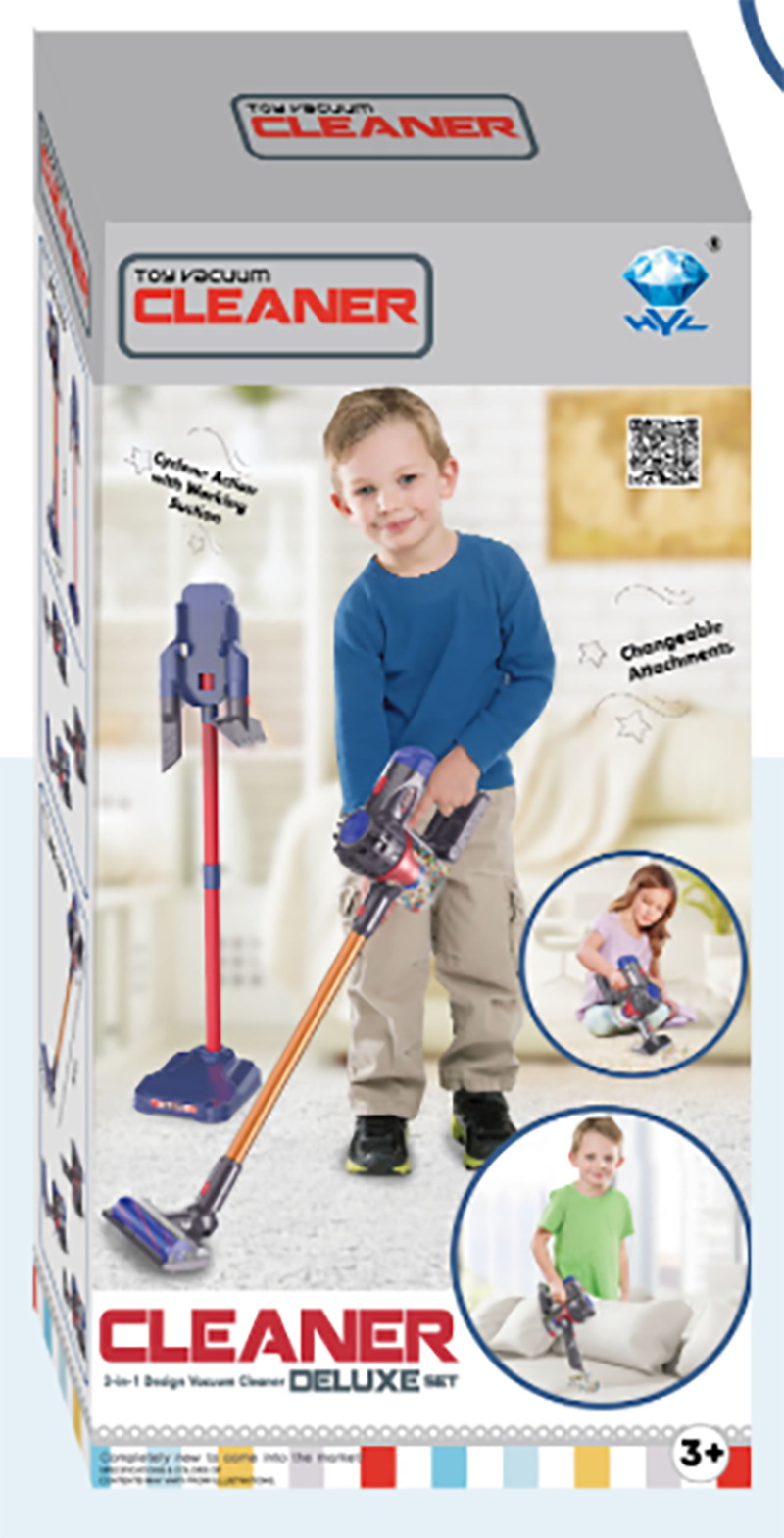 Vacuum Cleaner (Pack 3.7V 500 MA Lithium Battery USB Charging Cable) 2733916