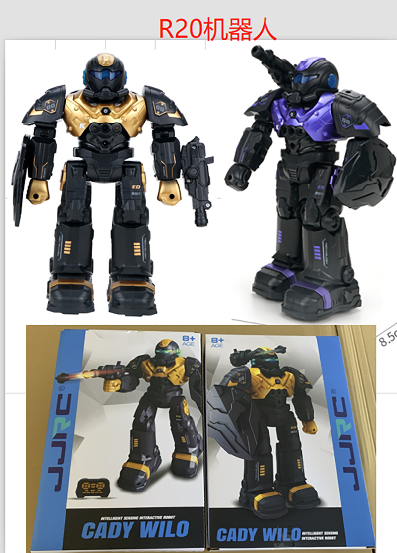 JJRC Smart ELECTRIC ROBOT English RC RoboCop 2.4G Launcher Bullet Programming ELECTRIC ROBOT with Sound and Light Toy 2759038