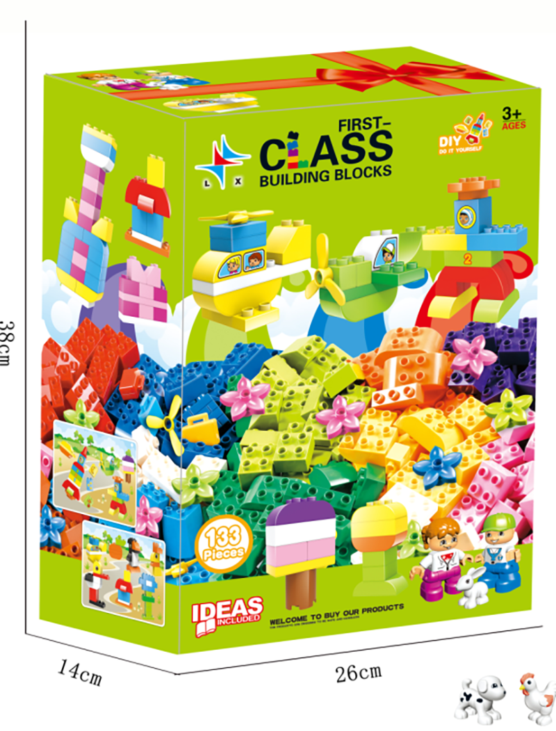 Large particle DIY TOYS Bricks B 133 particles 2227144