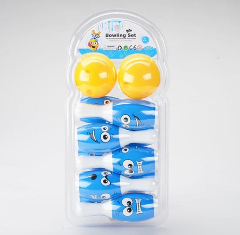 16CM smiley face bowling 10 bottles of 2 balls 2137224