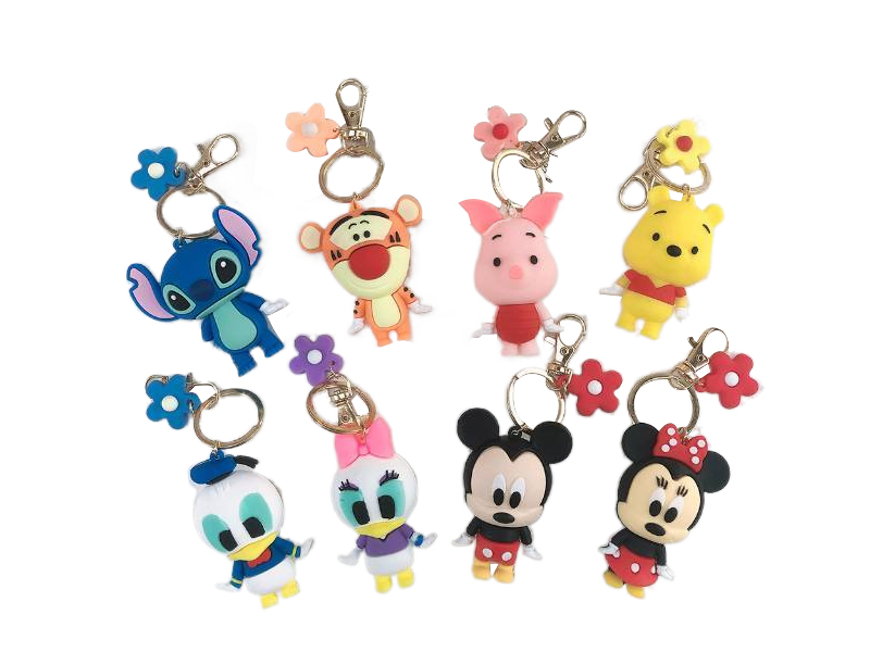 Japanese anime Mickey Keychain Minnie Sdia Tigger pendant exquisite key chain car bag pendant 2282609