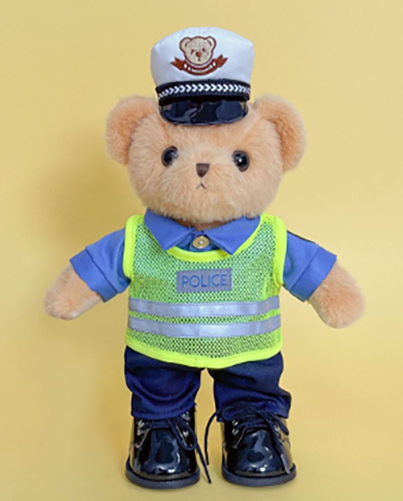 Standing Police Series Camouflage Bear+Rowena Dog 23CB1737