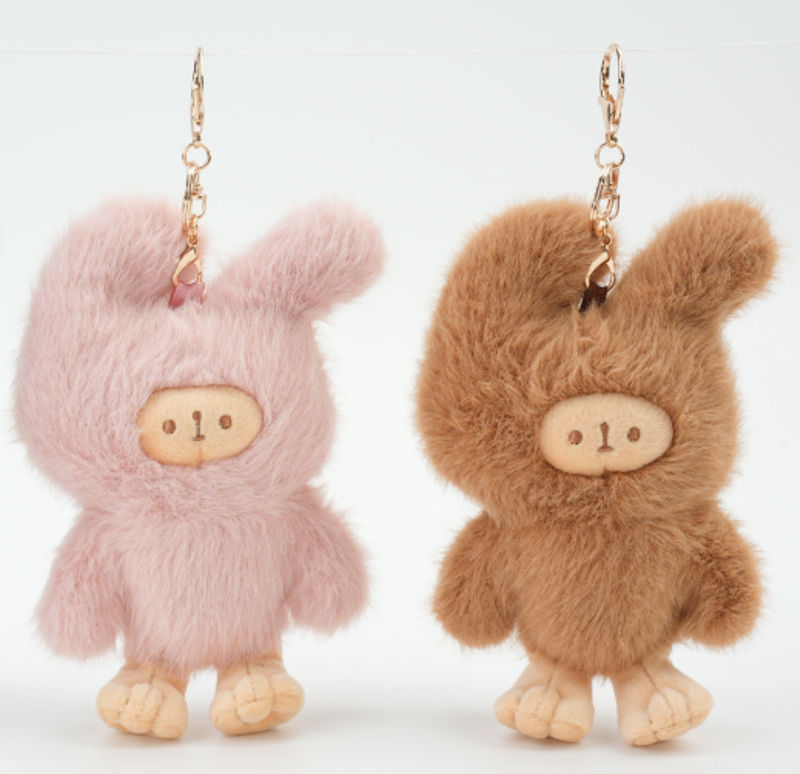 Three striped rabbit coat bear pendant 24CB1851	