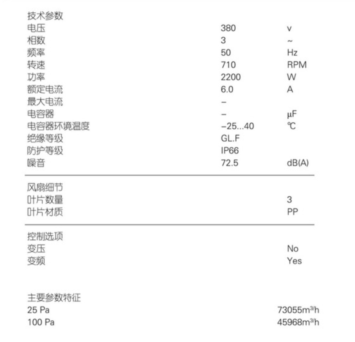 Ventilateur basse pression 57 Ventilateur basse pression 57