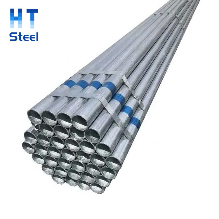 Hot Dipped Galvanized Round Welded Steel Pipe BS1387 DIN2440 ASTM A53 En10255