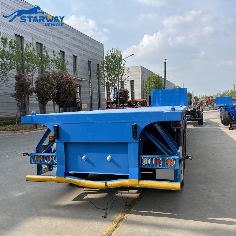 3 Axles Flatbed Semi Trailer For Sale