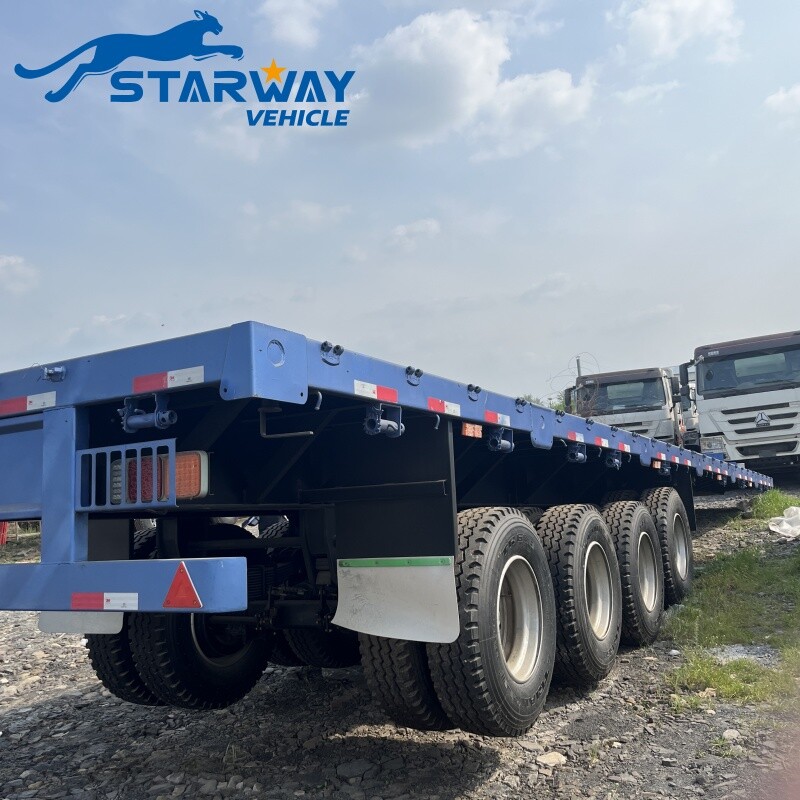 4 Axles 70 Ton Flatbed Trailer 