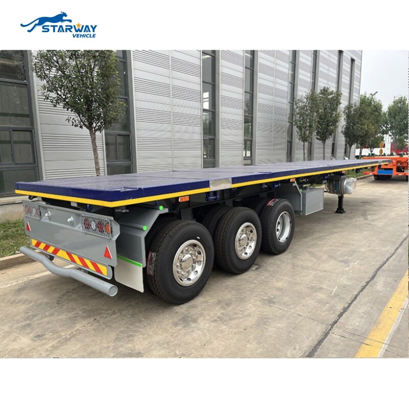 40ft Container Flatbed Semi Trailer For Sale