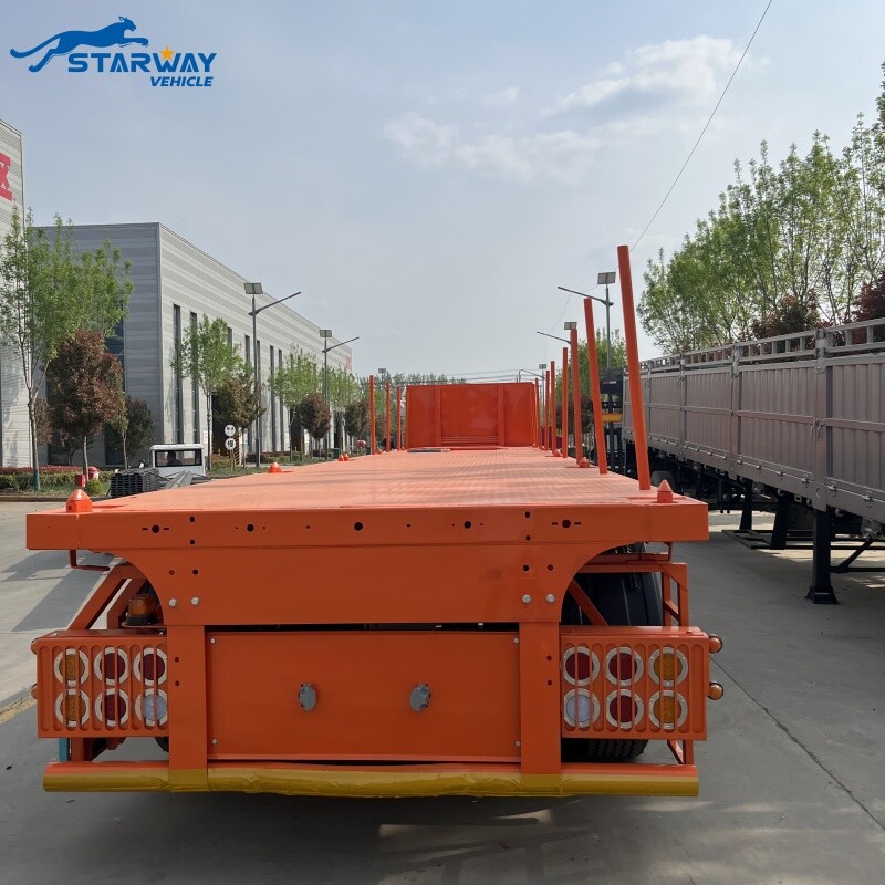 Tri Axle 60 Ton Flatbed Semi Trailer for sale