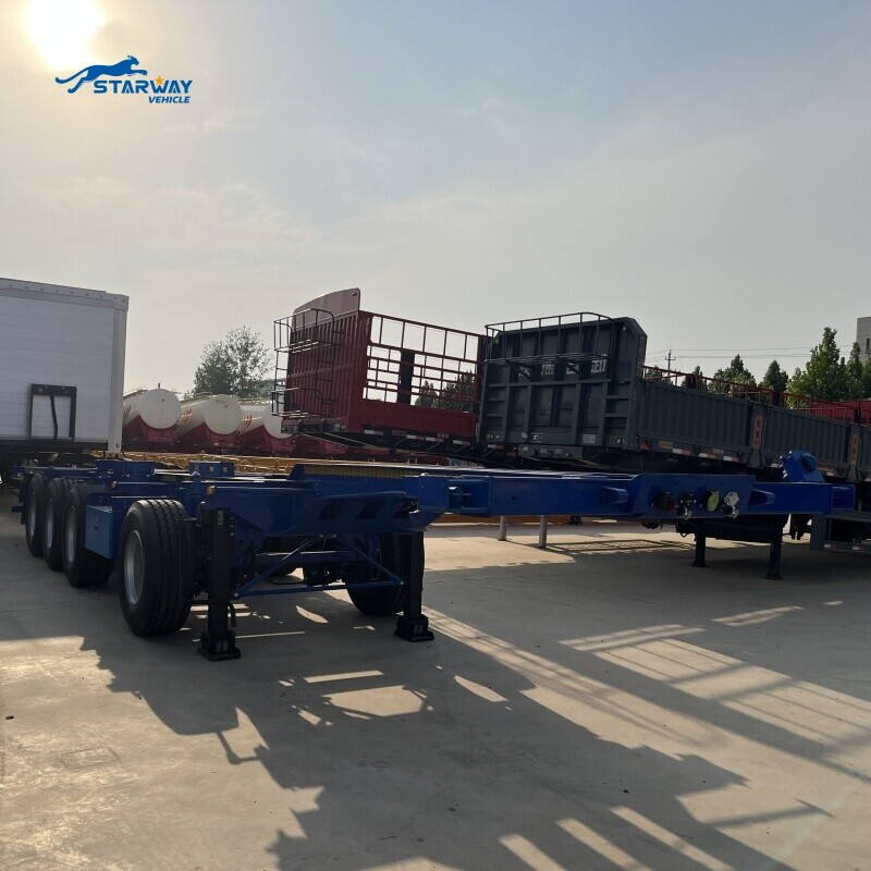 New 40ft Container Transport Skeleton Semi Trailer For Sale