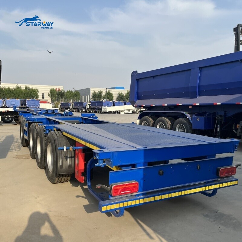 New 40ft Container Transport Skeleton Semi Trailer For Sale