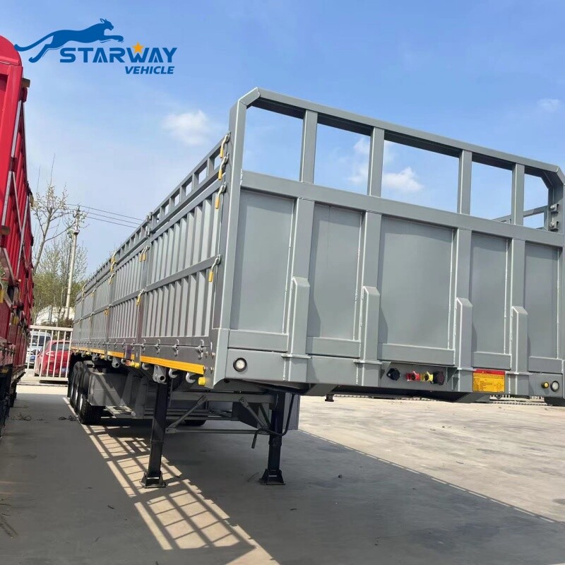 13 M Fence Cargo Semi Trailer with container twist locks