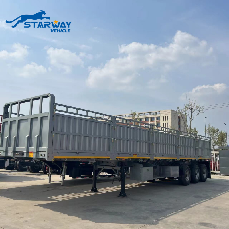 13 M Fence Cargo Semi Trailer with container twist locks