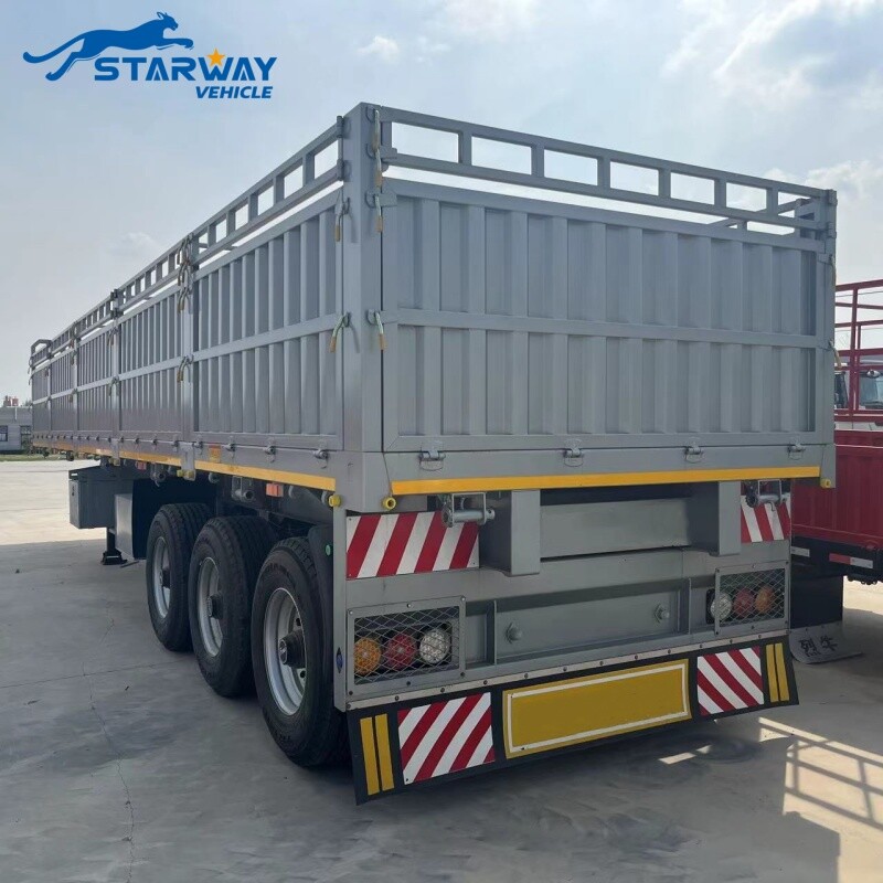 13 M Fence Cargo Semi Trailer with container twist locks