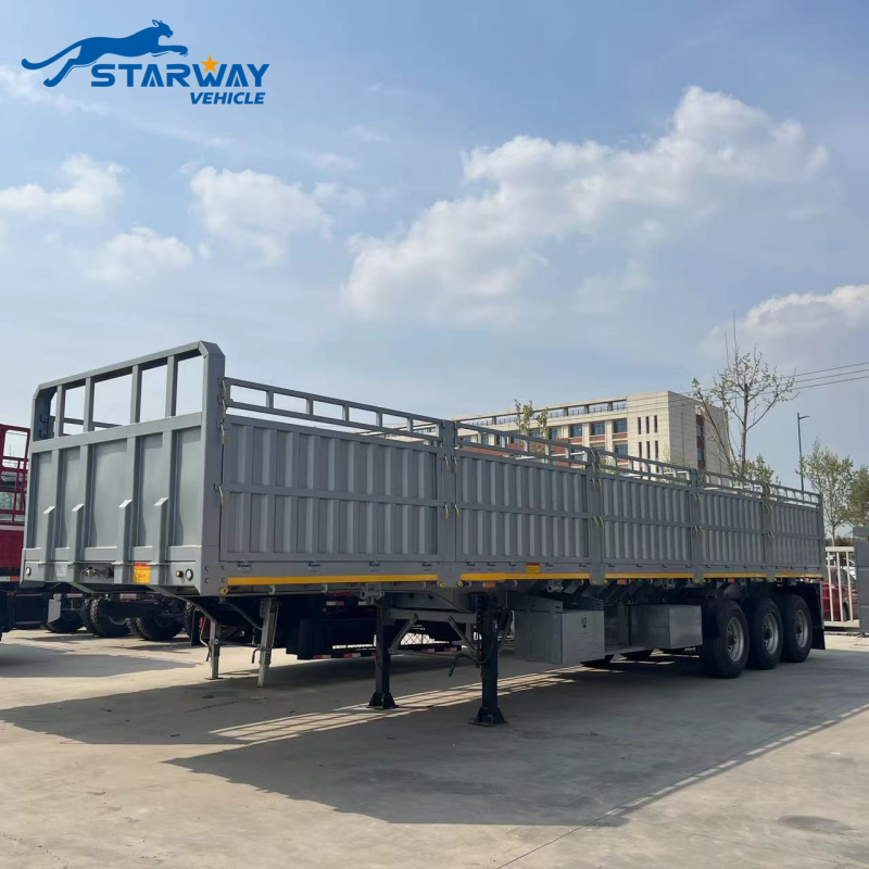 13 M Fence Cargo Semi Trailer with container twist locks