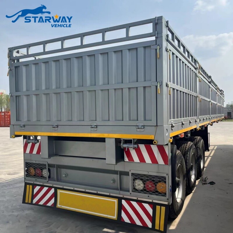 13 M Fence Cargo Semi Trailer with container twist locks