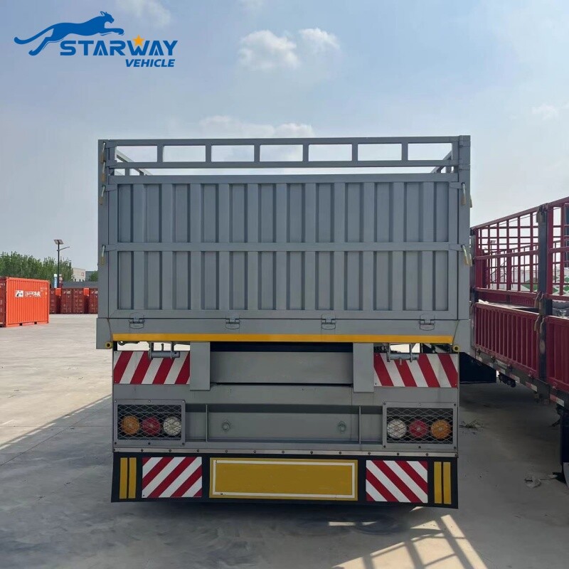 13 M Fence Cargo Semi Trailer with container twist locks