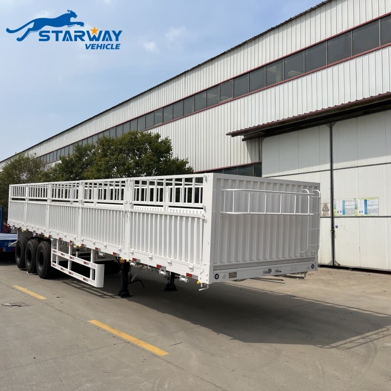 Tri Axle 60 Ton Fence Cargo Trailer