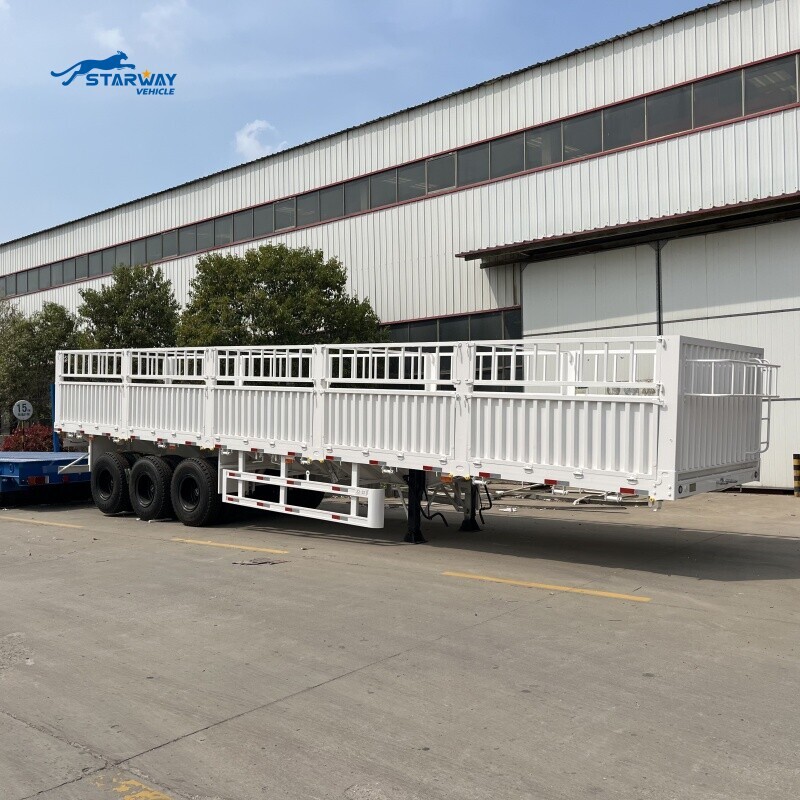 Tri Axle 60 Ton Fence Cargo Trailer