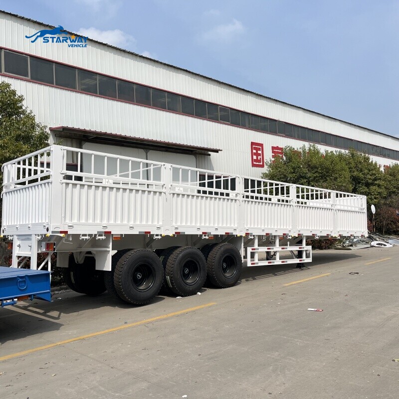 Tri Axle 60 Ton Fence Cargo Trailer