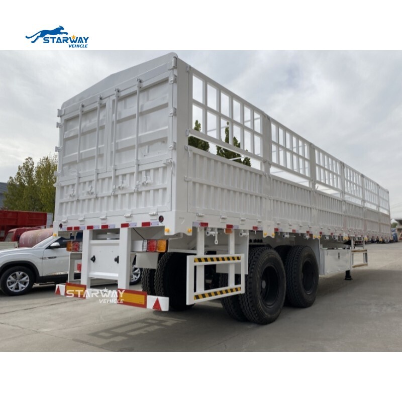 40ft Bogie suspension Fence cargo Trailer with container twist locks