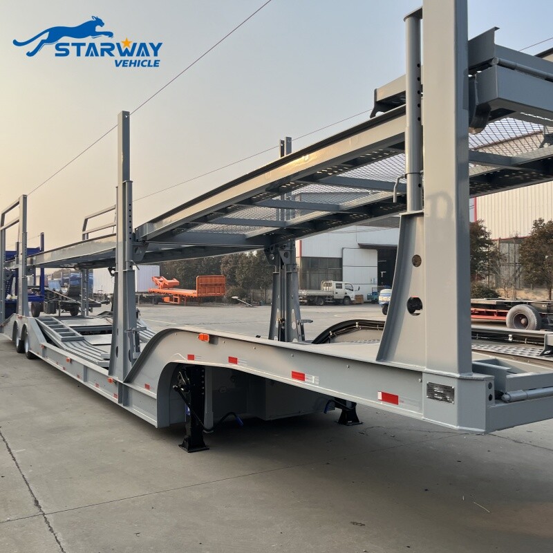Double Deck 2 Axle Car Hauler Trailer for Sale