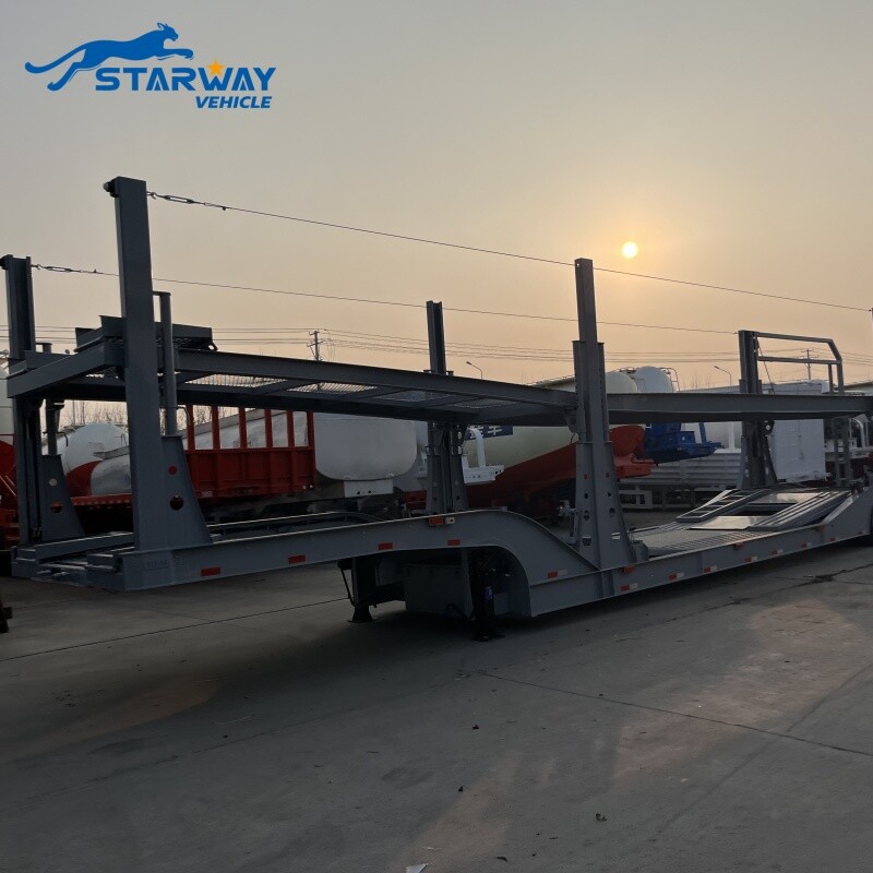 Double Deck 2 Axle Car Hauler Trailer for Sale