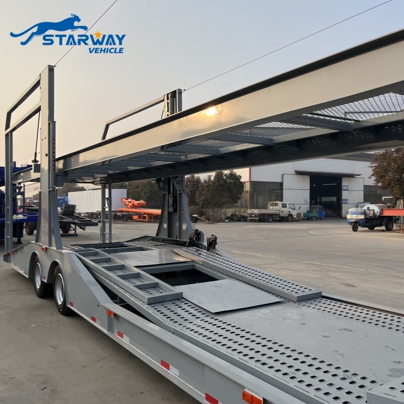 Double Deck 2 Axle Car Hauler Trailer for Sale