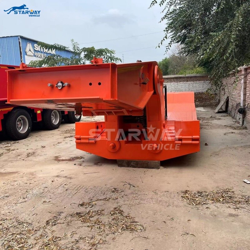 60 ton 2 lines 4 axles detachable gooseneck lowbed Trailer